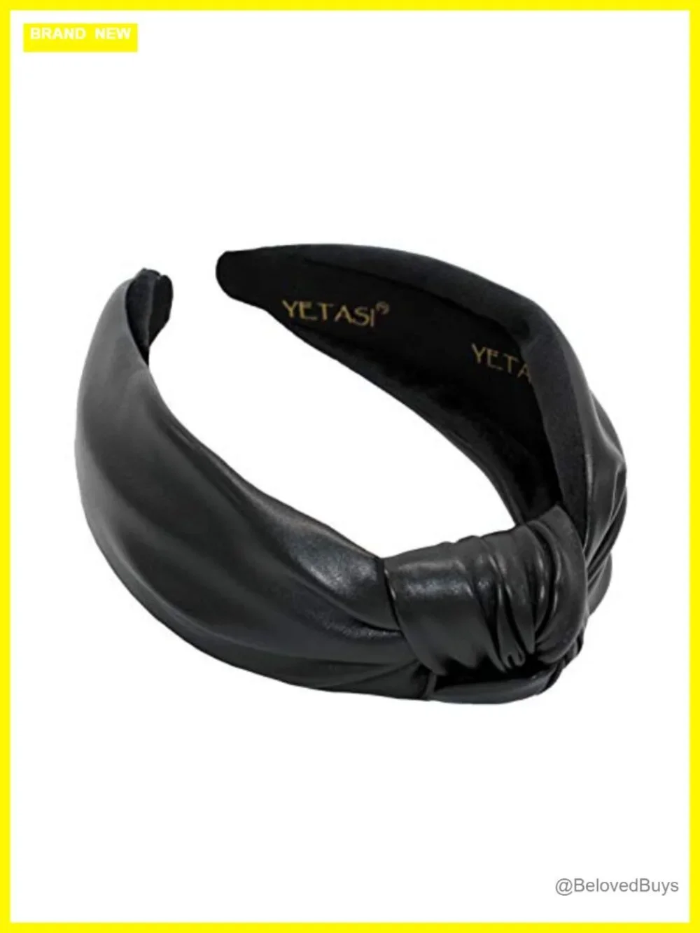 Faux Leather Knotted Headband for Women Stylish Hair Accessory